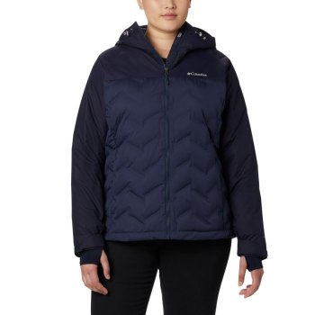 Columbia Ženske Jakne - Grand Trek Down Hooded Plus Size Tamnoplave | BNUH-90874